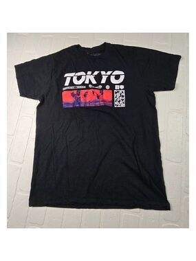 Bowery Supply Co. Tokyo Graphic Black Tee Large